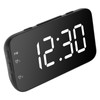 LED Digital Alarm Clock Portable Desk Clock with Snooze for