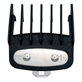 Pack Peines Guía Filarmonica 1/2" 1 1/2" Con Clip Metal Negro