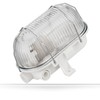 ADAKAT Bulkhead E27 IP54 Cellar Lamp Glass Cover Metal Mesh