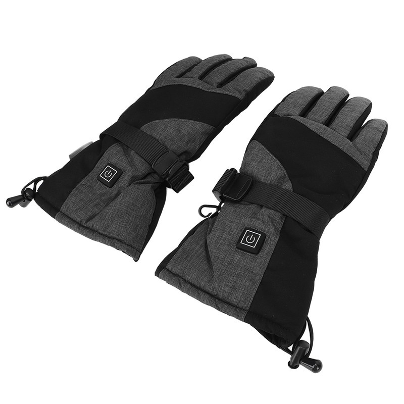 1Pair Electric Heated Gloves Warm Touch Screen Removable Graphene Heating