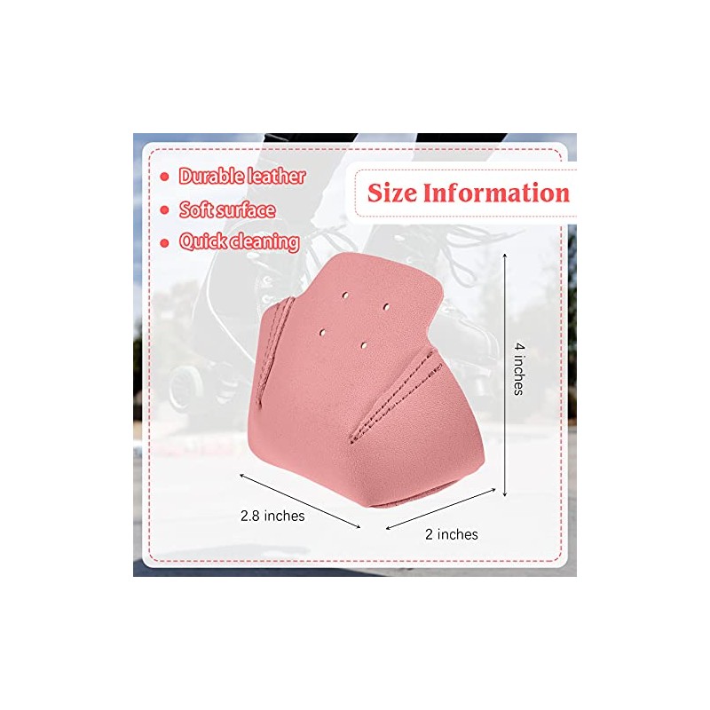 2 Pieces Toe Guards Roller Skate Toe Caps Artificial Leather