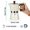 Mongdio Stovetop Espresso Maker Moka Pot, Cuban Coffee Maker Stove
