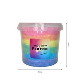 Cotton Candy Cotton Candy (6 Rainbow Colors (Plain) 2.1 oz (60 g)
