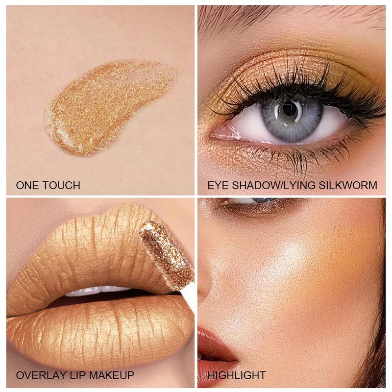 Diamond Shimmer Eyeshadow, Quick-Dry & Long Lasting Liquid Eye Shadow