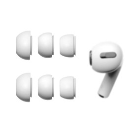 ALXCD Ear Tips Compatible with AirPods Pro & 2nd Gen Earbuds, Small/Medium/Large 3 Pairs Silicone Earbud Tips Ear Gel, Fit for AirPods Pro, White S/M/L