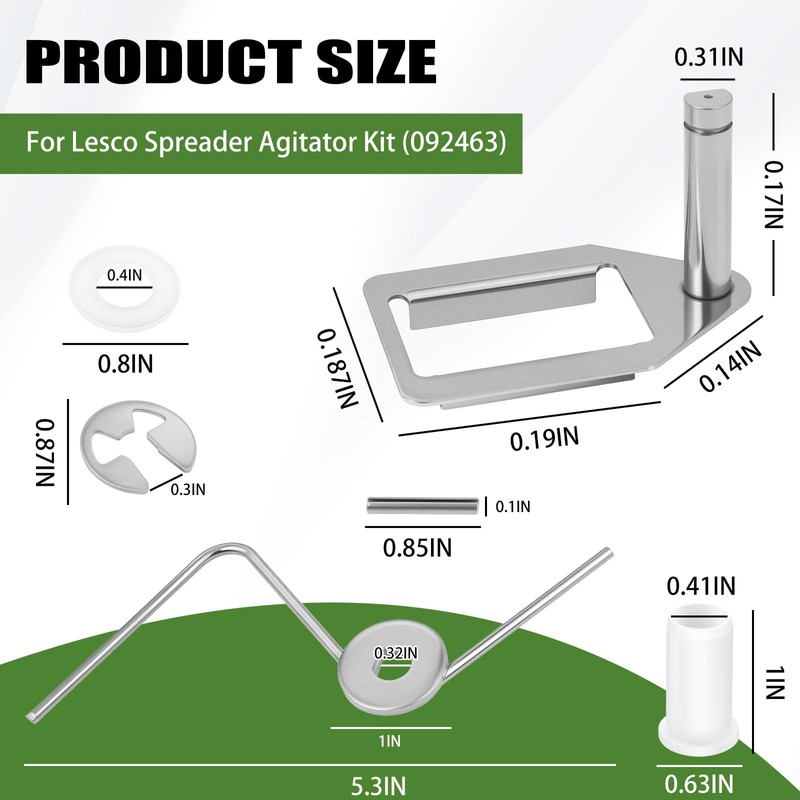 092463 Spreader Agitator Kit, for 80lb Lesco Spreaders & Models