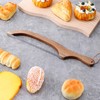 12 Pcs Bread Knife Set, Acacia Wood(15.7") - Double Serrated