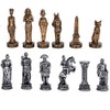 Pacific Giftware Romans Vs Egyptians Chess Set with Glass Board