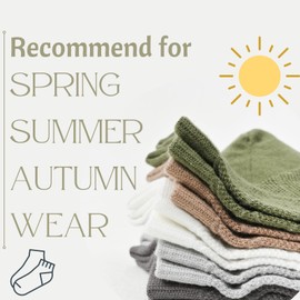 rene farver Men Thin Summer Spring Ankle Socks Colors 100% Pure Cotton Casual Style Home (US, Numeric, 10.5, 13.5, Regular, Regular, Army Green×6)