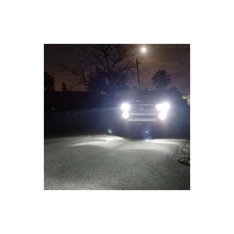 SHENKENUO 4x H4 H11 Combo LED Headlight Fog Light Bulbs