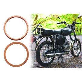 Manifold Nut Seal Set Copper Hollow + Solid 28 x 34 mm for Exhaust Simson S50 S51 S70 SR50 KR51 SR4 SR1