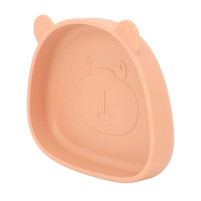 4pcs Children Plate Utensils Set Silicone Suction Bowls Set Toddler