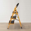 3 Step Ladder, Folding Step Stool with Wide Anti-Slip Pedal,