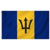 Second Ave Barbados Flag 5ft X 3ft Large with Brass