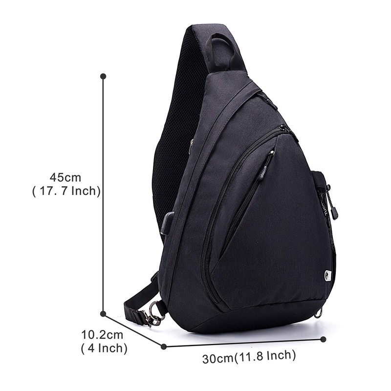 TurnWay Water-Proof Sling Backpack/Crossbody Bag/Shoulder Bag for Travel, Hiking, Cycling,