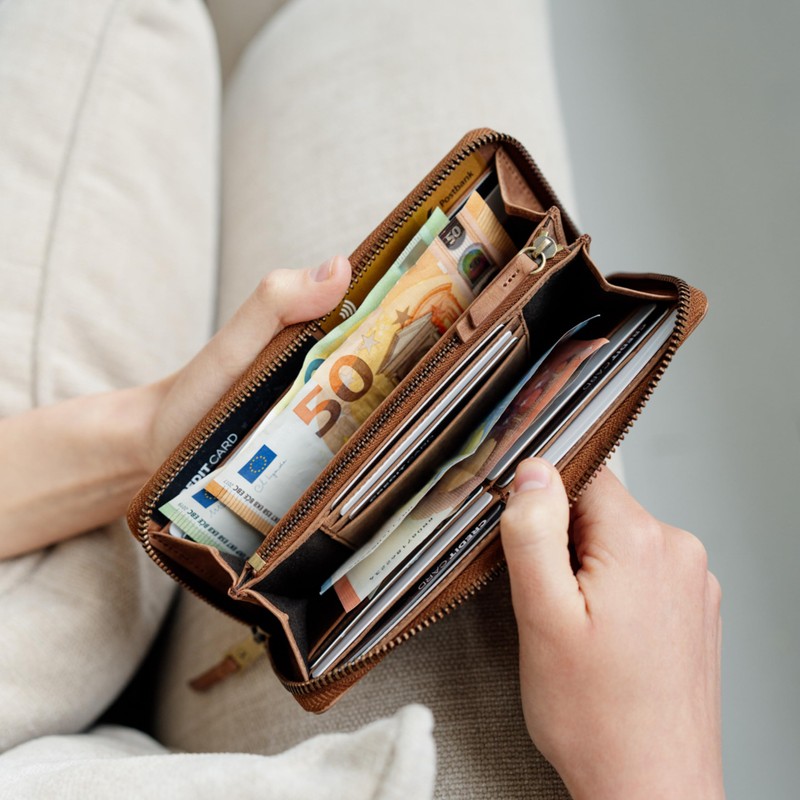 Berliner Bags Premium Palma RFID Blocking Leather Wallet for Women,