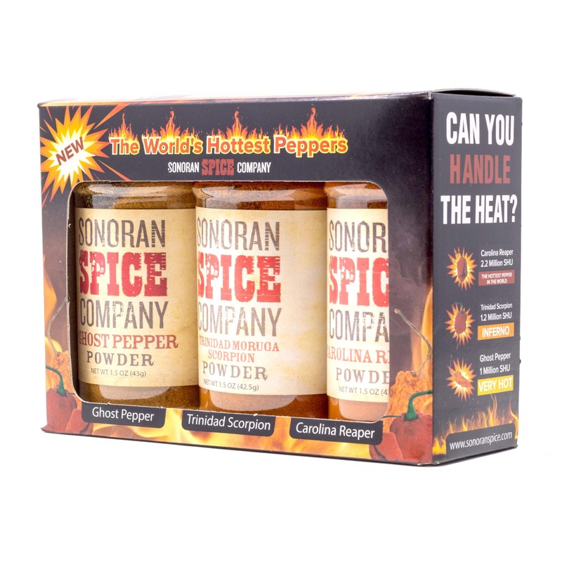 Sonoran Spice Carolina Reaper, Trinidad Scorpion, Ghost Pepper 1.5 Oz