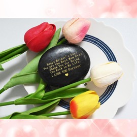 Mother's Day for Mum Gifts, Engraved Rock Best Mum Happy Mother Gifts I Love You Gifts Mummy Gifts Decorative Stones with Red Velvet Bag