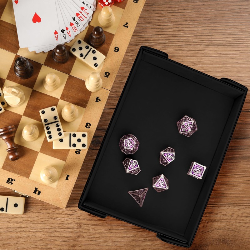 SIQUK Pack of 2 Magnetic Cube Trays, Rectangular Dice Board,