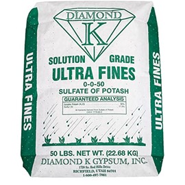 50lb Bag Organic Solution Grade Sulfate of Potassium Fertilizer Powder 0-0-50 (1 Bag)