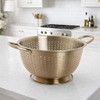 MGE - Stainless Steel Kitchen Colander with Handles and Base
