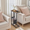 HOOBRO Narrow C Shaped End Table Set of 2 with
