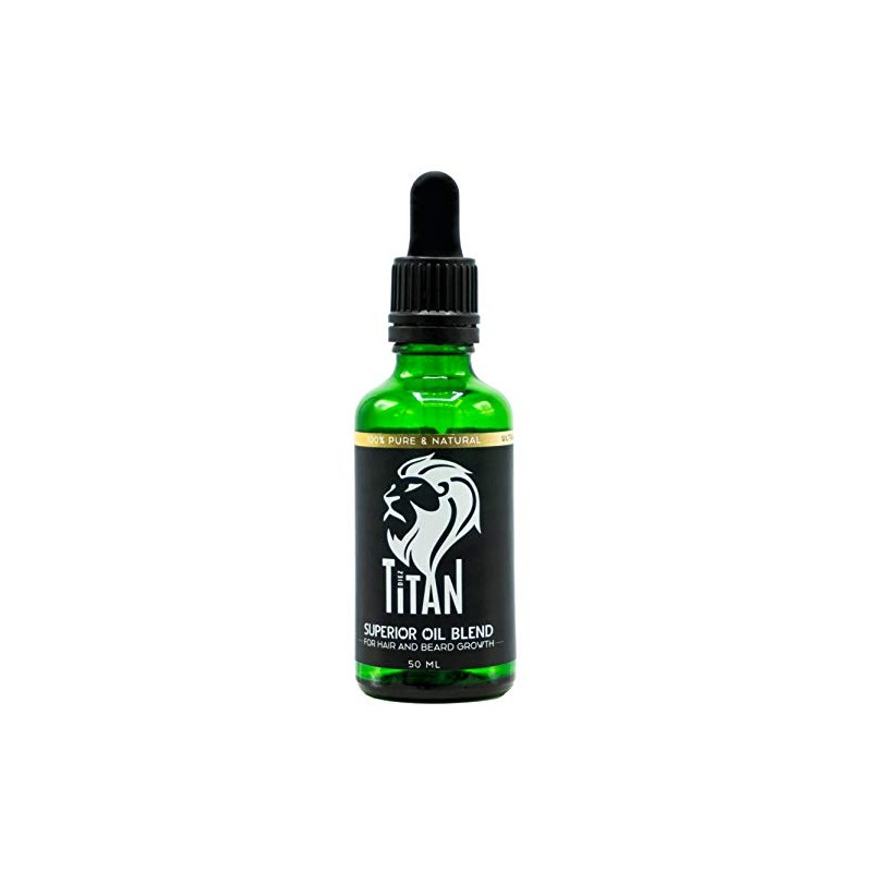 Titan Aceite Balsamo Para Crecimiento de Barba y Cabello Super