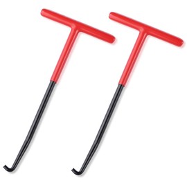 LEEQBCR 2 Pieces T-Hook Spring Puller, Exhaust Spring Hook, Motorcycle Spring Puller, Steel Spring Hook, Spring Puller Trampoline Tool for Scooter, Motorcycle, Moped