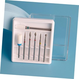 Baluue 7 Pcs Nail Drill Bit Cuticle Drill Bits for Nails Cuticle Manicure Drill Bits Manicure Nail Bit Safety Bits for Nail Drill Manicure Drill Bits for Nail Cuticle Nail Bit