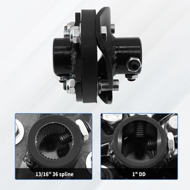 Steering Rag Joint Coupler 13/16" 36 Spline X 1" DD Universal Steering Rag Joint