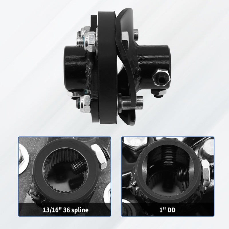 Steering Rag Joint Coupler 13/16" 36 Spline X 1" DD