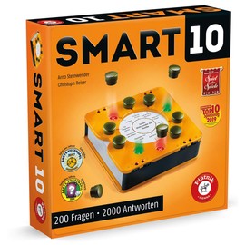Piatnik 7167 - Smart 10 | Das revolutionäre Alleswisser Brettspiel I Für die Quizfreunde | Wer ist der Quizkönig | Ab 12 Jahren | Wissenfragen von A - Z | Für Unterwegs und Zuhause