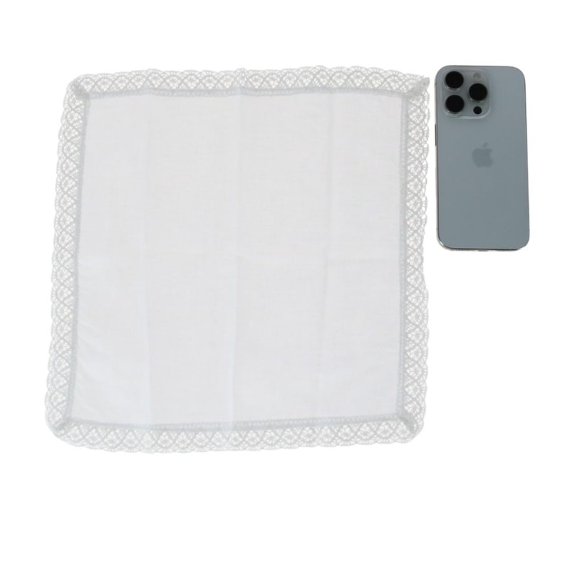 CTM Park Avenue - Pañuelo de encaje para mujer, Marfil,