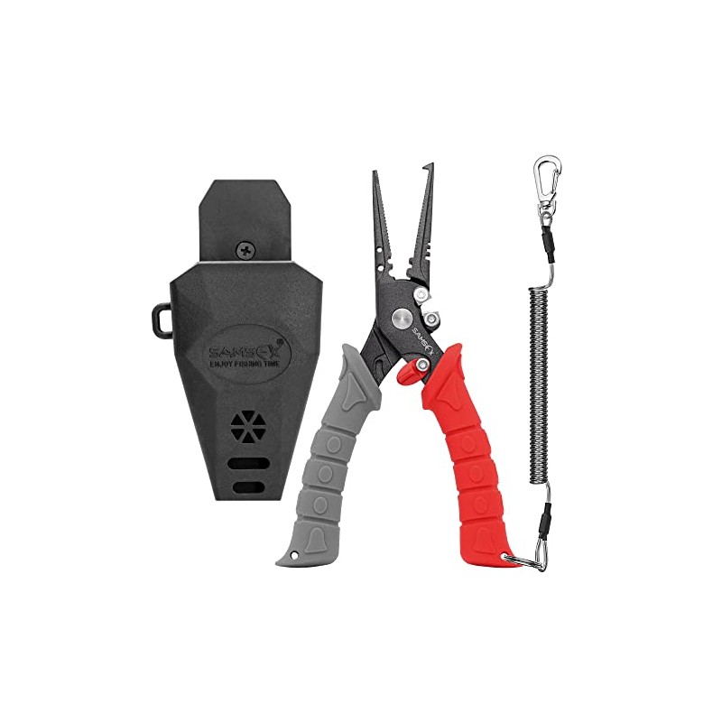 SAMSFX 7.5 inch Fishing Pliers, Stainless Steel Hook Remover Fishing