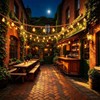 Solar String Lights Outdoor, 15.7FT Vintage Hemp Rope Patio Lights