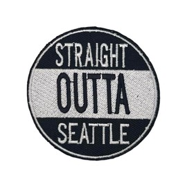 Seattle - Straight Outta US Cities and International Countries Represent - Embroidered Badge Iron on Transfer Fabric Applique