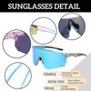 GNOLONG Sports Cycling Sunglasses Frameless Sun Glasses UV400 Protection Eyewear