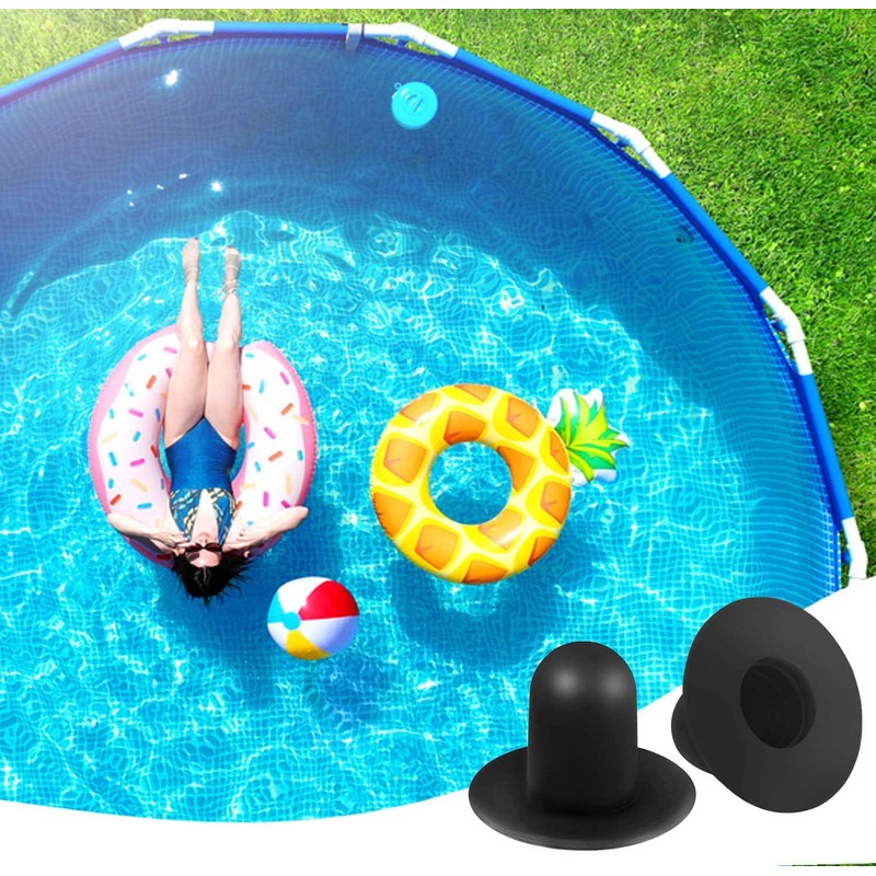 SUBTAVIK 4 Pieces Pool Plug Stopper, Replacement Pool Wall Plugs