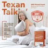 TEXAS LINEN CO. 100% Egyptian Cotton Pillow Cases Set of