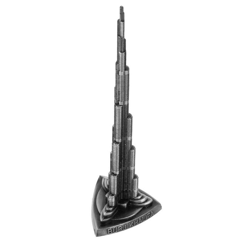 Burj Khalifa Miniature Dubai Tower Model Alloy Art for Office