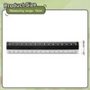 sourcing map Straight Ruler 15cm Metric Plastic Aluminum Alloy Protractor