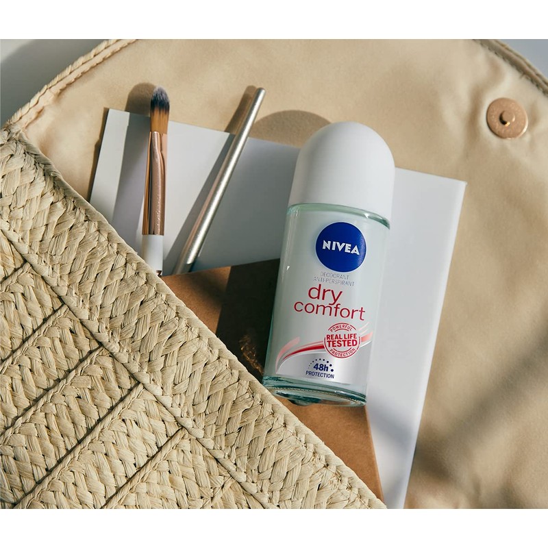 Nivea Dry Comfort Roll-On Air Freshener 6 x 50ml Antiperspirant