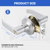 2 Pack Door Handle Lock with Keys, Door Lock for