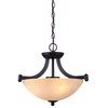 Canarm ICH375A03RA14 3 Light Warren Dual Large Pendant Light Fixture,