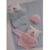 Double Knitting DK Pattern for Long Short Sleeved Baby Cardigans