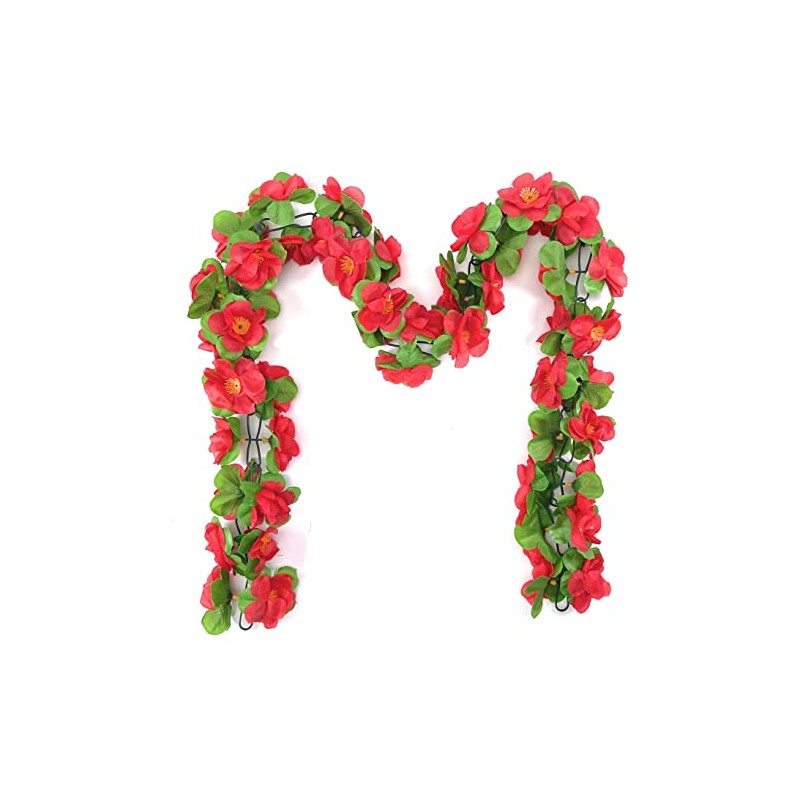 Bicycle Garland Artificial Flower Garland Approx. 130 cm to Decorate