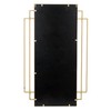 Creative Co-Op Metal Wall Mirror with Reclaimed Wood Border, Gold