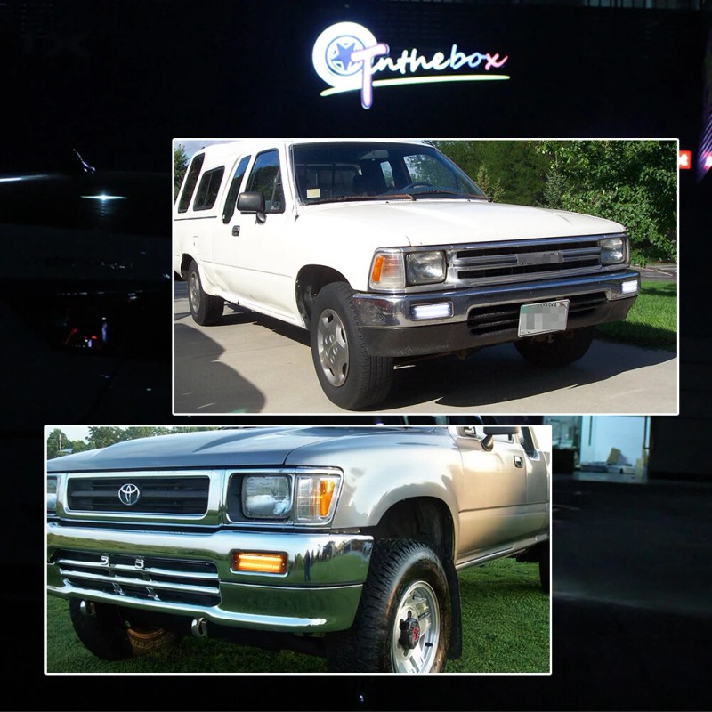 GTINTHEBOX Sequential Switchback LED Front Parking Signal Lights Pair For