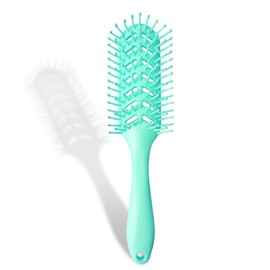 kuwa Detangler Brush for Curly Hair,Degradable Vented Hair brush,detangling brush for thick hair,Faster n Easier Detangle Wet or Dry Hair with No Pain