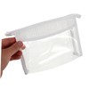 Healvian Clear Travel Makeup Bag Portable Zippered Cosmetic Organizer for